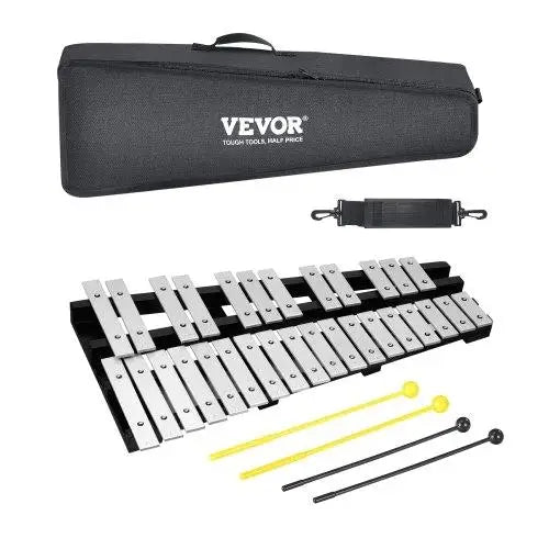30-Note Glockenspiel Xylophone Set w/Mallets & Sticks