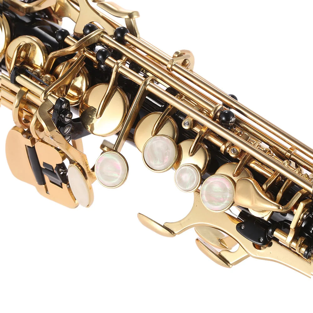 Brass Straight Soprano Saxophone Bb B Flat