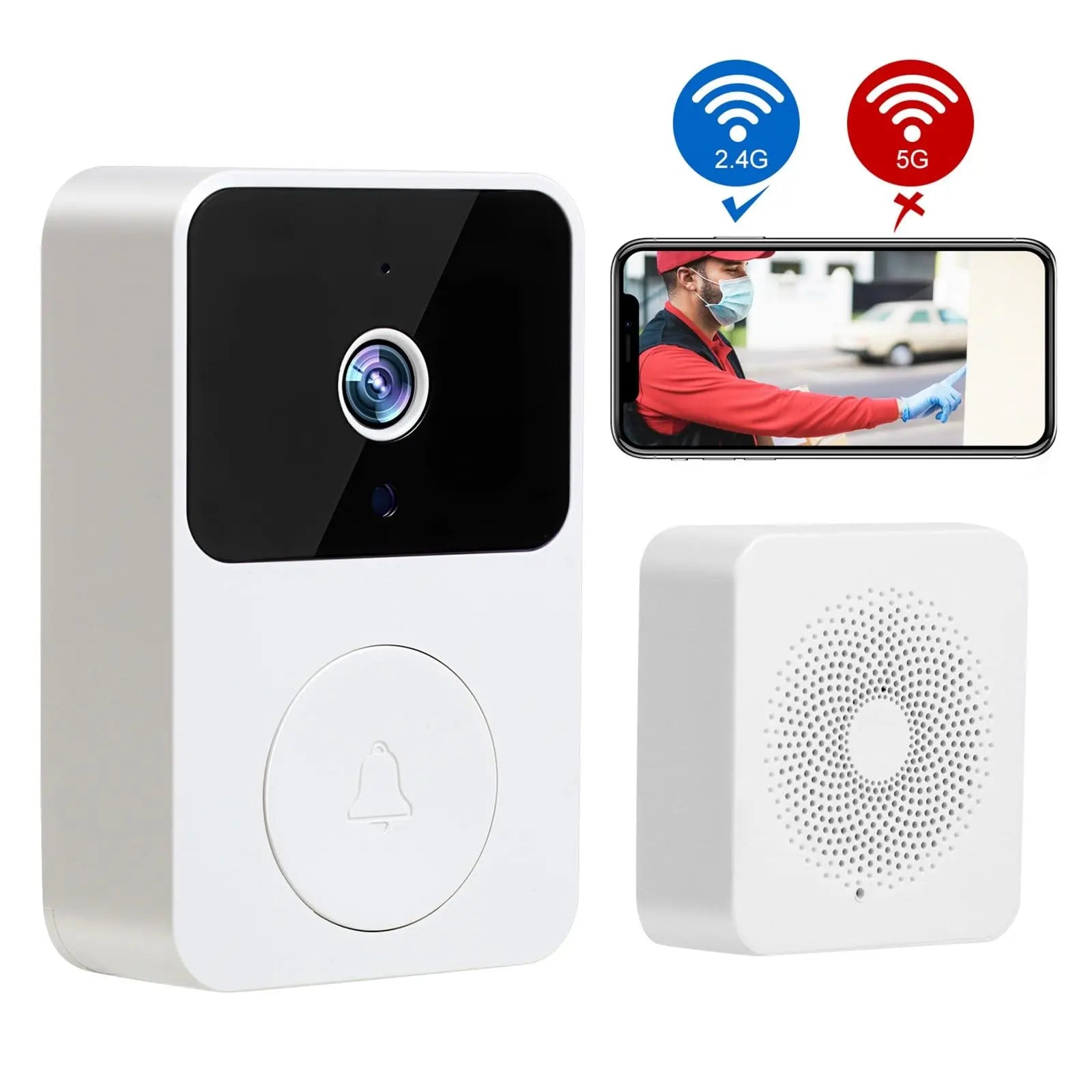 Doorbell Smart Home Wireless Rechargeable