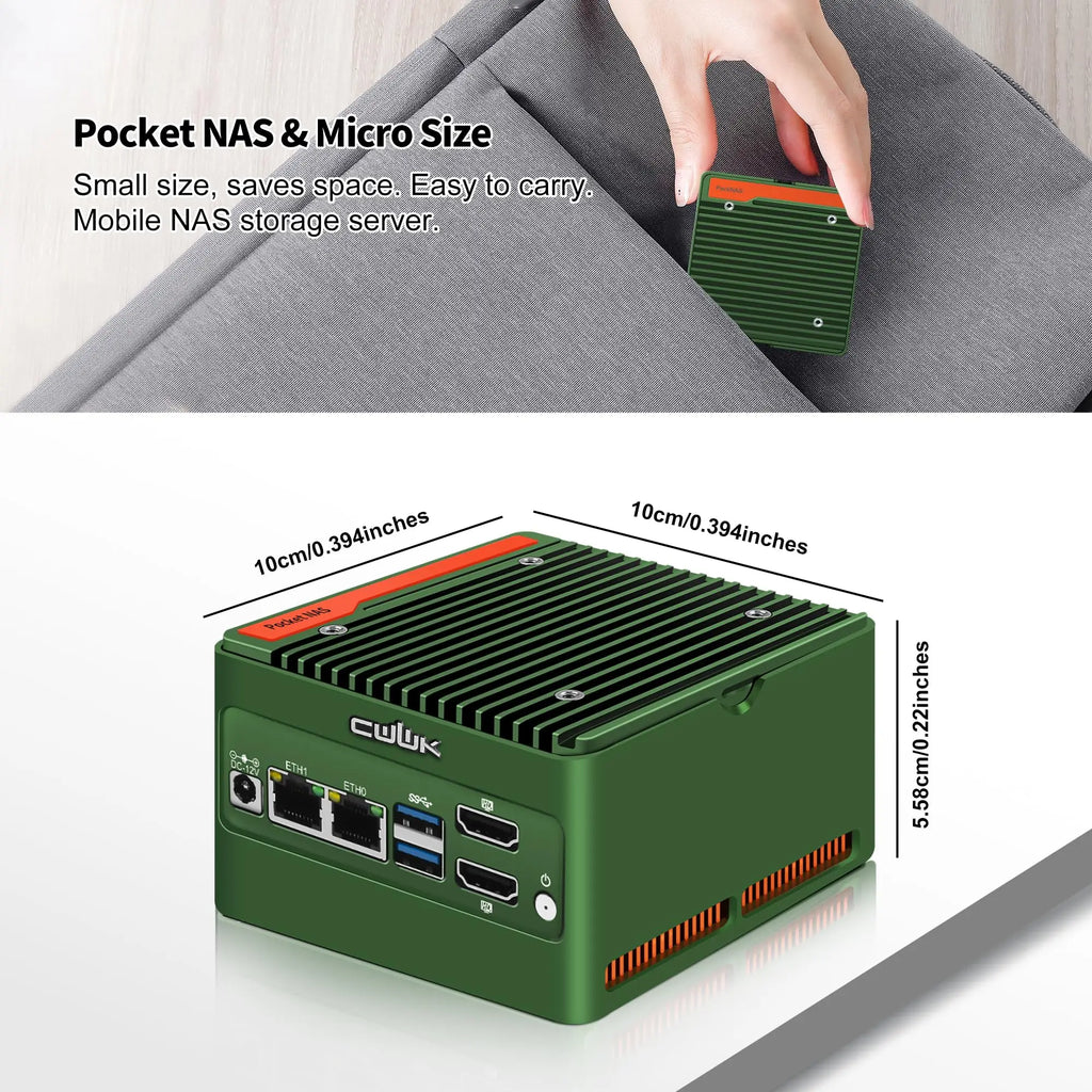 CWWK N305 Mini PC X86-P5 Pocket-NAS NO RAM/SSD/OS