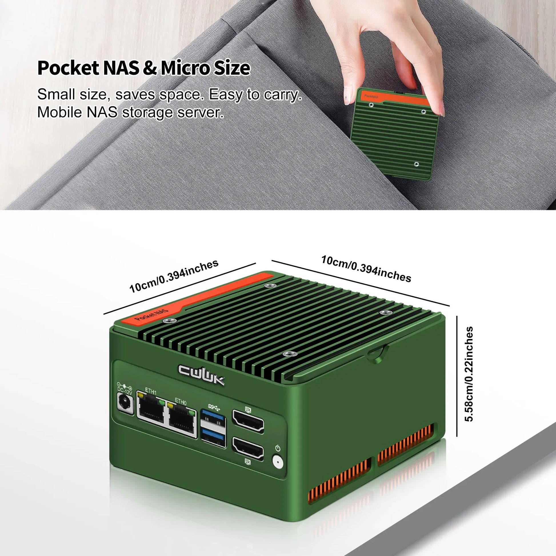 CWWK N305 Mini PC X86-P5 Pocket-NAS NO RAM/SSD/OS