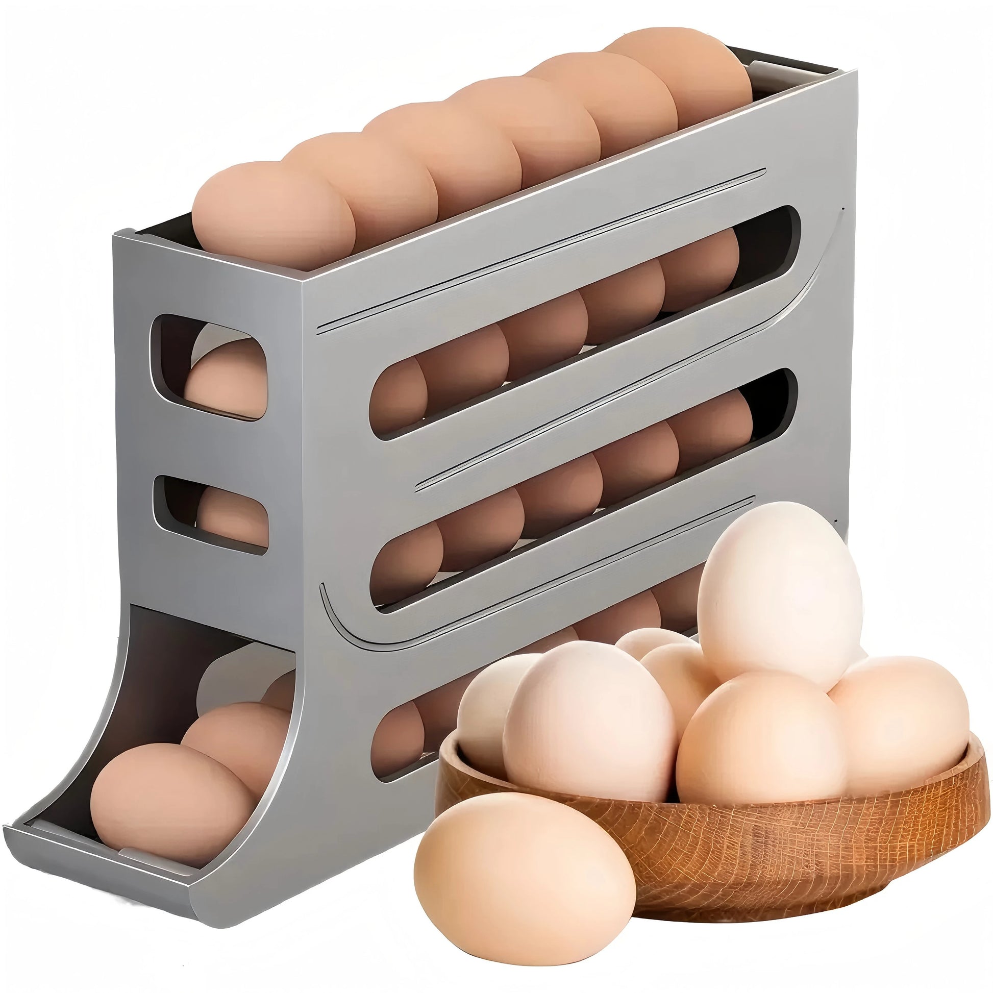 Automatic Egg Rolling Rack, 30 Storage Distributor