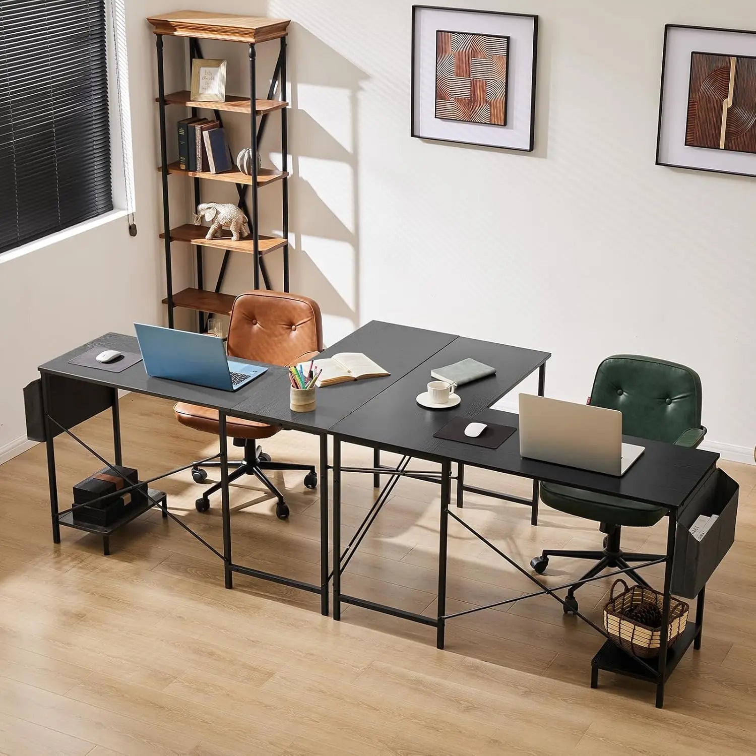 L Shaped Desk. 50-Inch Computer Desk.
