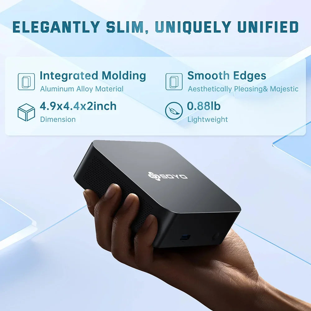 SOYO M2 Plus Mini PC Intel Alder Lake N100 Windows11 Pro 8