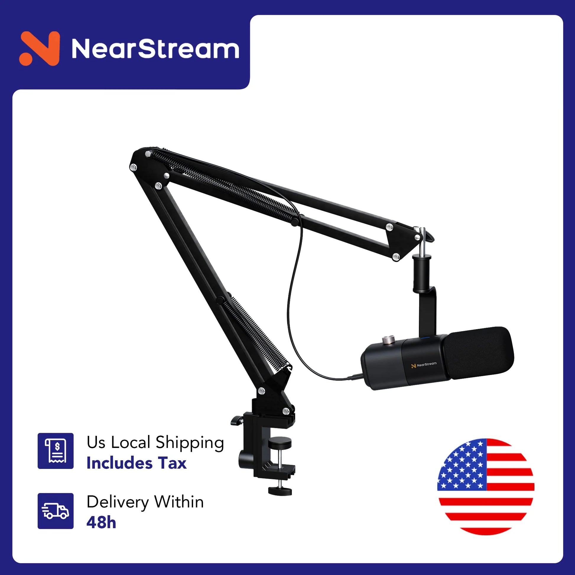 NearStream Professional pc Mic USB XLR Dynamic Microphone