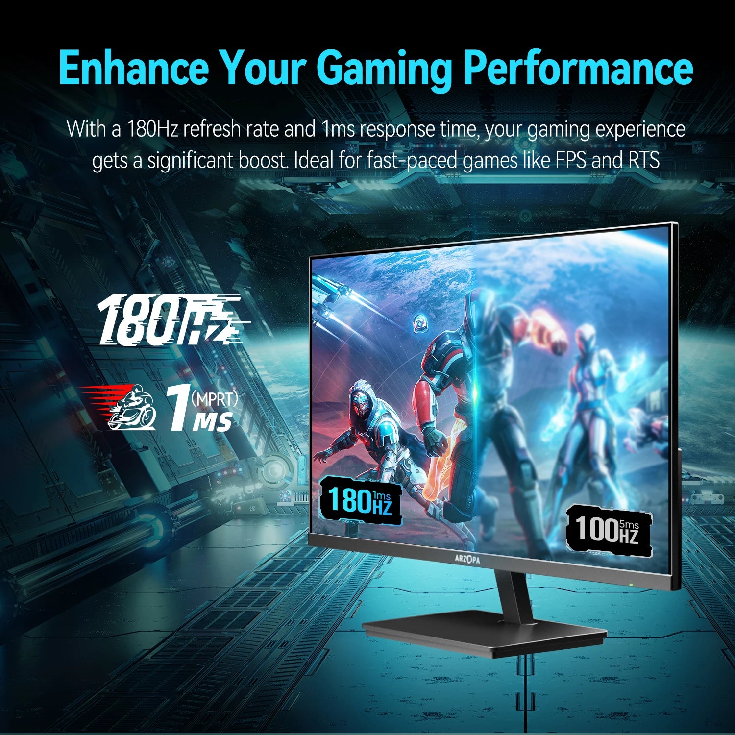 New ARZOPA 27inch 180Hz 2K Gaming monitor,M1RC