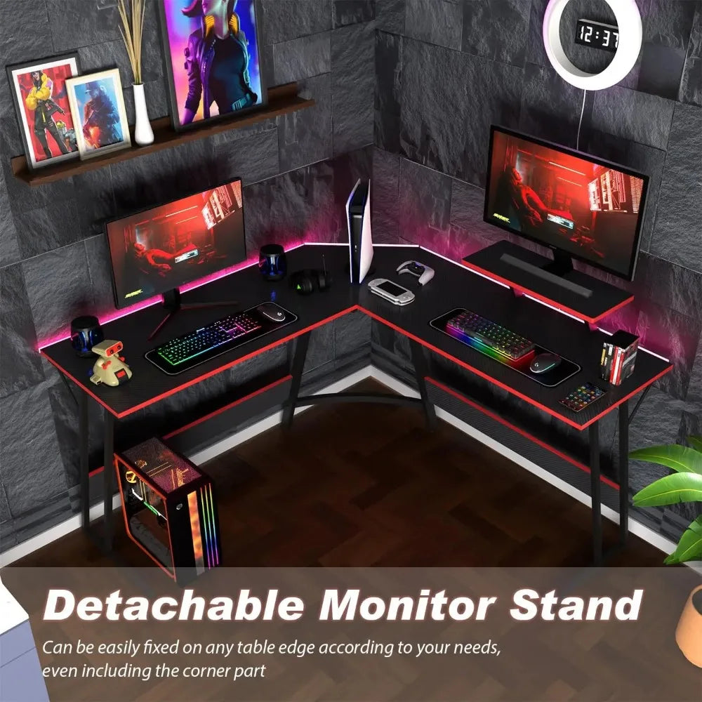 L Shaped Corner Large Desktop  Work Place