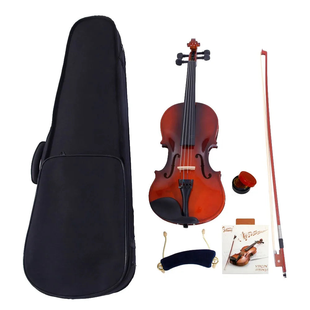 GV100 4/4 Acoustic Violin Case Bow Rosin