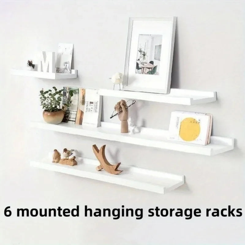6 pieces Honor wall display stand, white