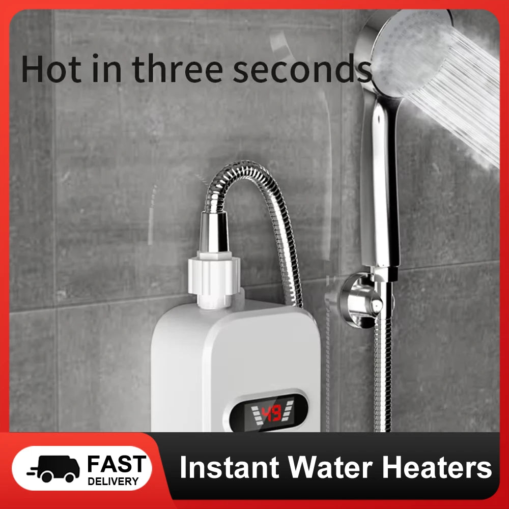 Bathroom Instant Water Heaters LCD Digital Display