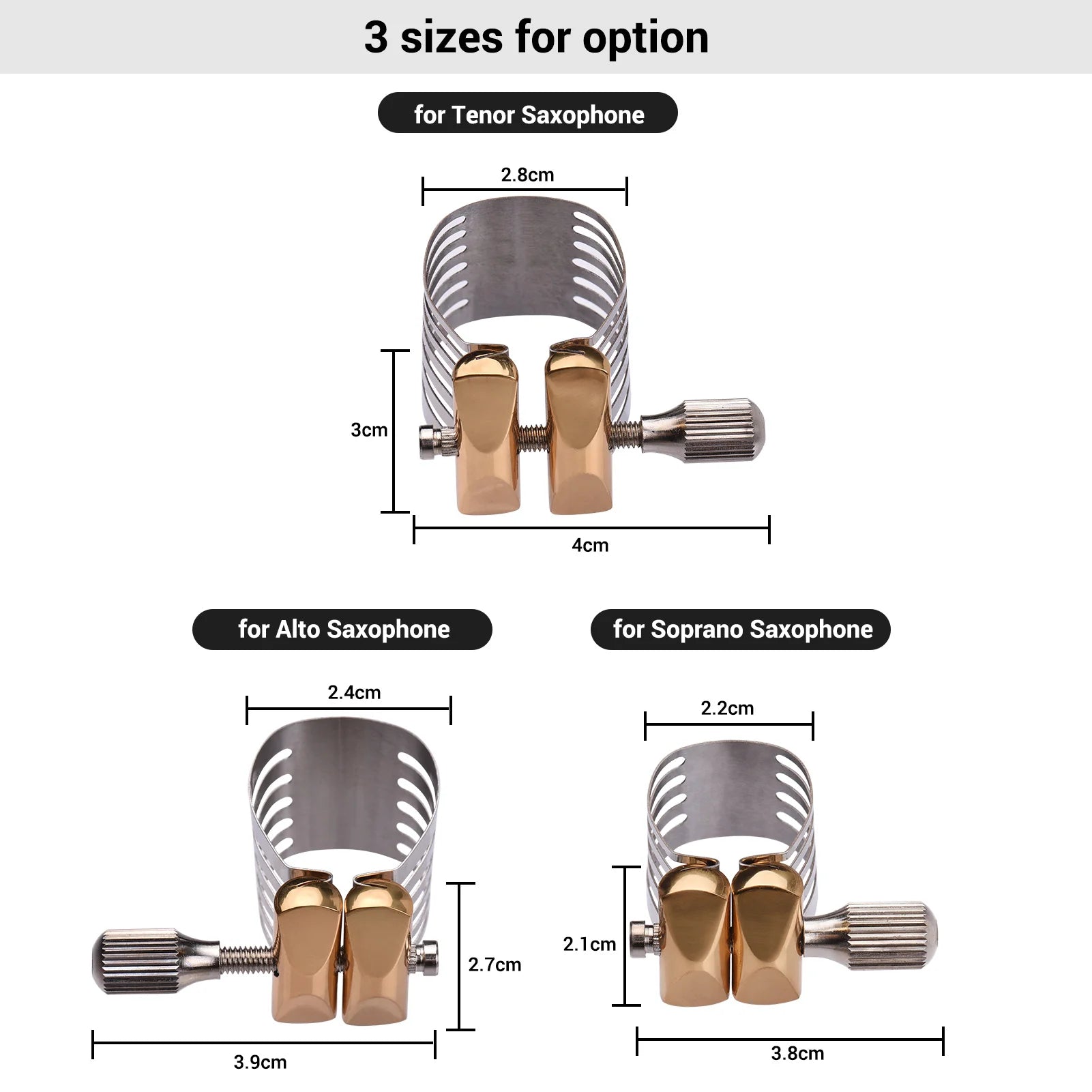 Single Saxophone ligature accessory set