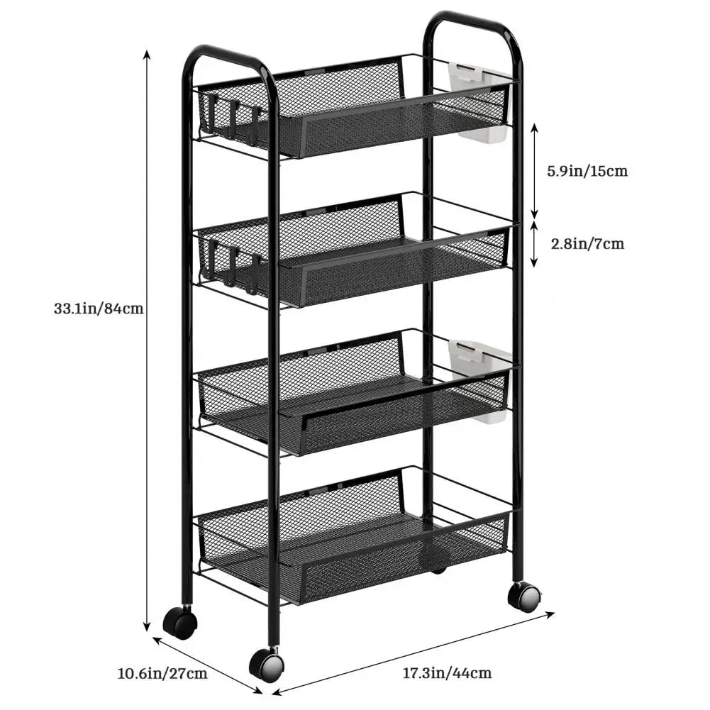 5 Tier Stackable produce shelf /W Wheels