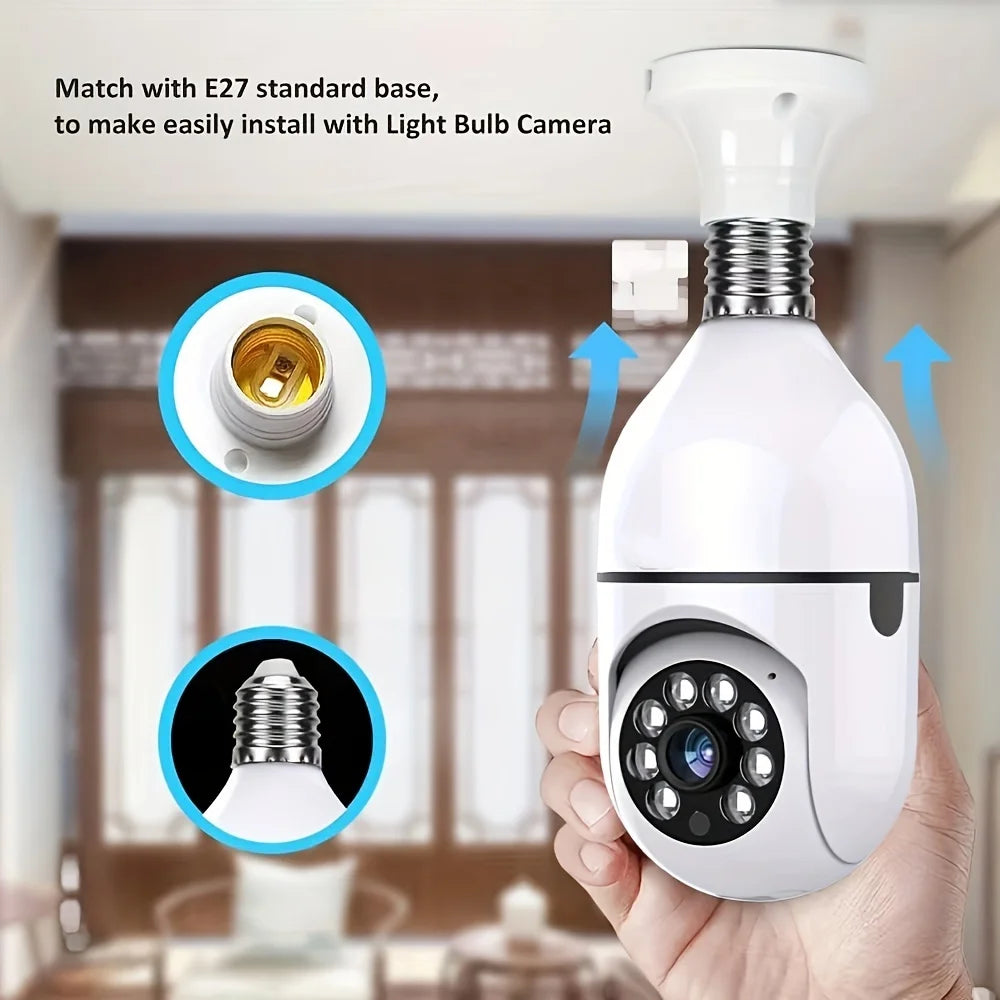 2PC Ease Life APP-Light Bulb Security Camera Light Socket Screw In