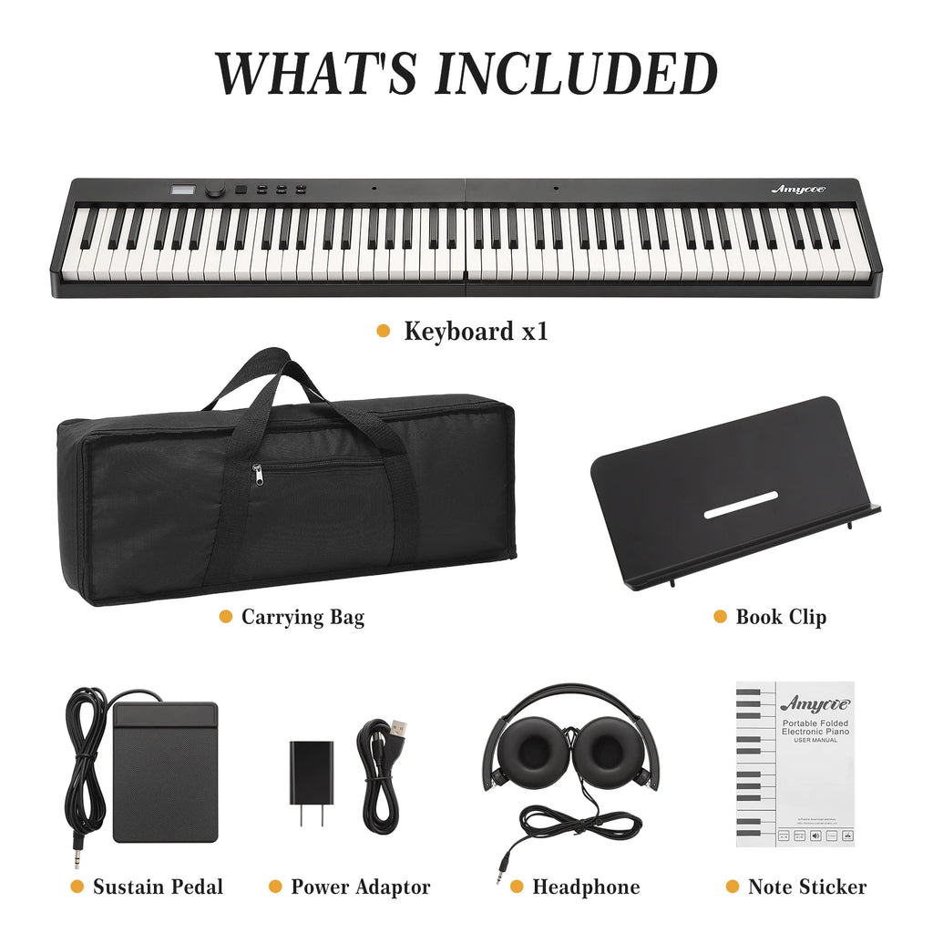 Folding Portable Piano Keyboard 88 Keys