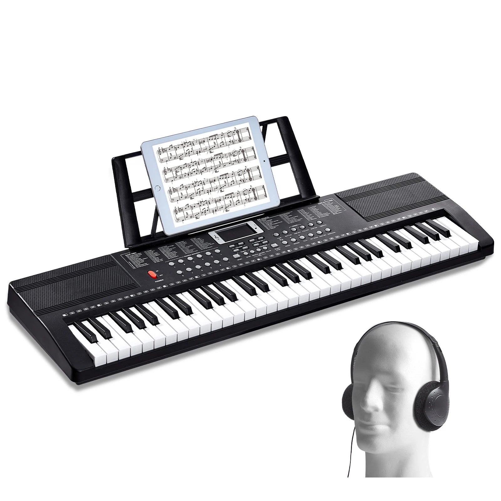 SucceBuy 61 Key Digital Piano Electric Portable Keyboard