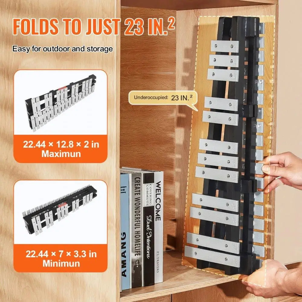 30-Note Glockenspiel Xylophone Set w/Mallets & Sticks