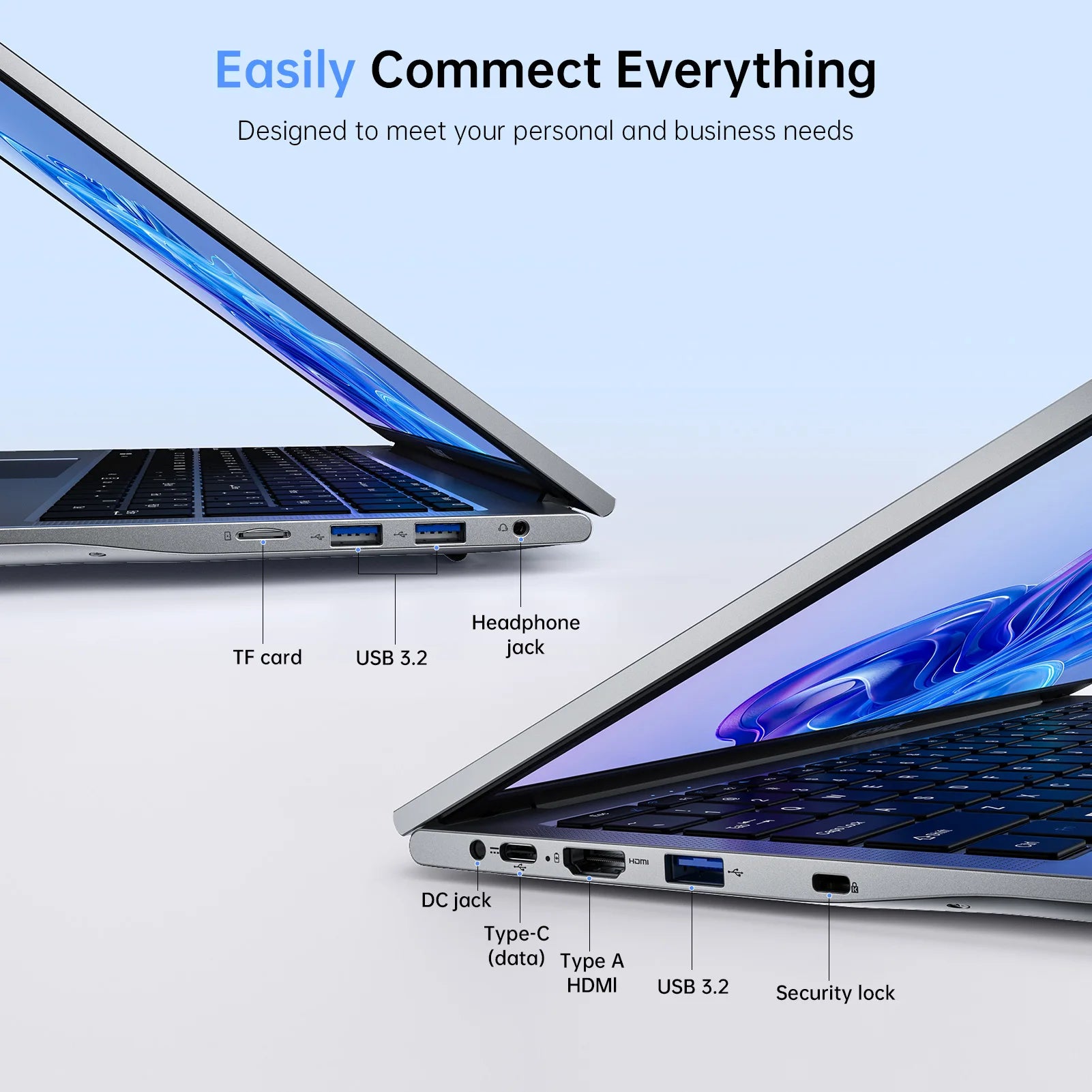 ACEMAGIC 17.3inch Laptop with High Performance Quad Core