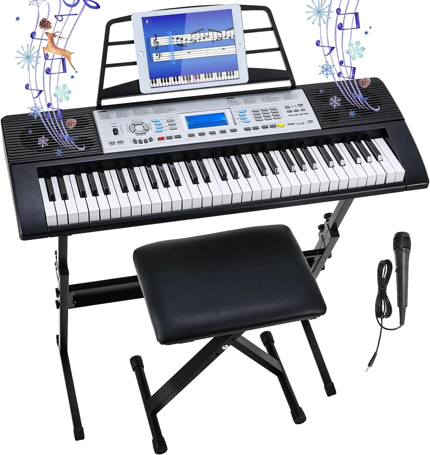 61 Key Digital Piano Keyboard Set for Kids