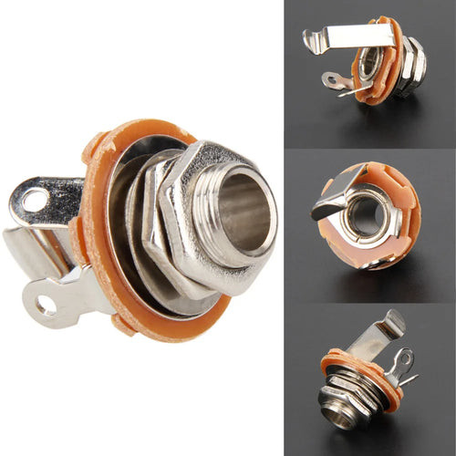 1/4 Inch Mono Input Jack 2-Conductor Guitar Plug