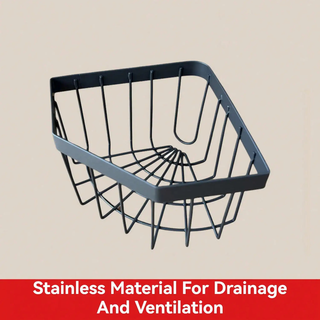 Adhesive Stainless Steel Sink Sponge Caddy for Kitchen