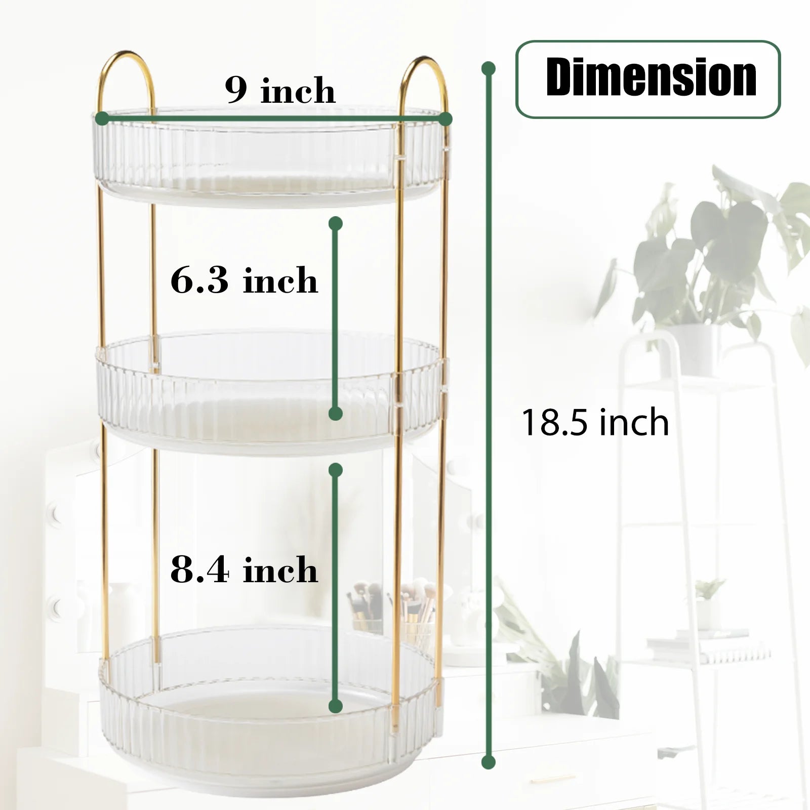 High-Capacity Skincare Clear Make Up Storage