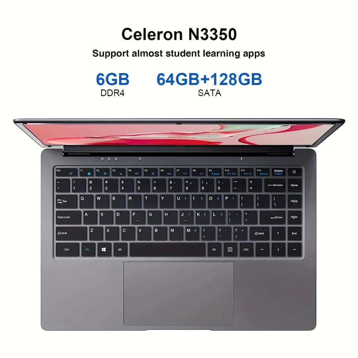 14 Inch Laptop Intel Celeron 6GB RAM 64GB+