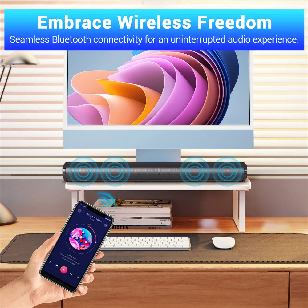 Sound Bar TV Sound System Bluetooth Speaker Wireless