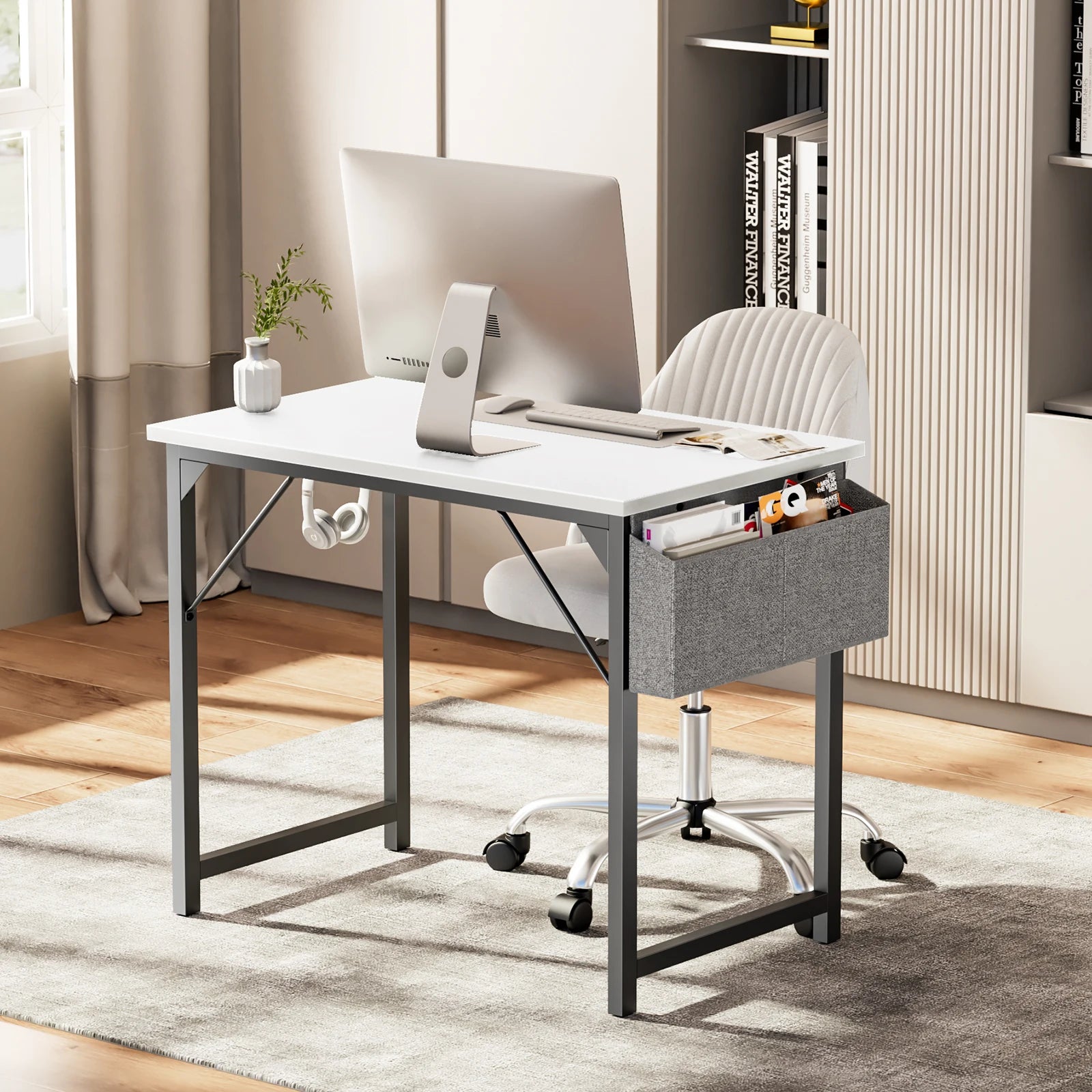 JHK Computer Desk Writing Study Office Gaming Easy Assembly