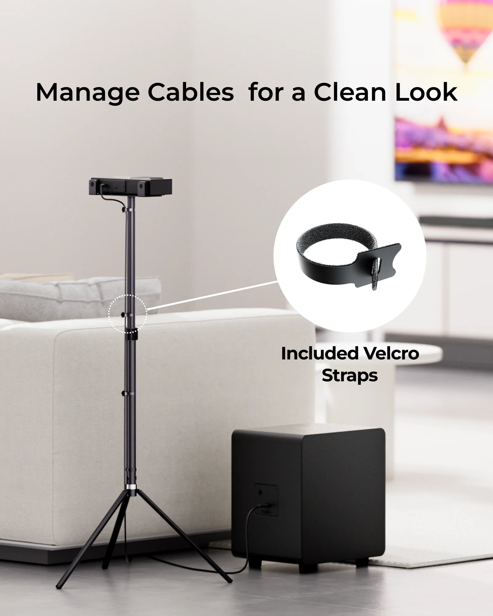 ULTIMEA Pair of Speaker Stands for Nova S90, Extendible