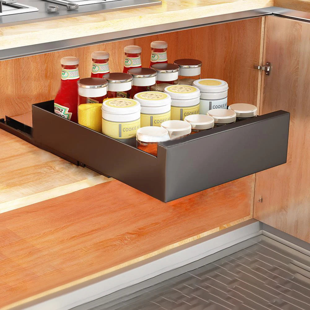 Slide Out Pantry Shelves for Kitchen or Bathroom