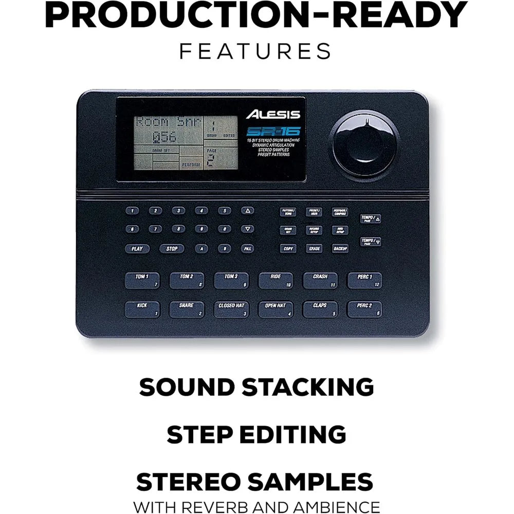 Studio-Grade Standalone Drum Machine W/Sound Library.