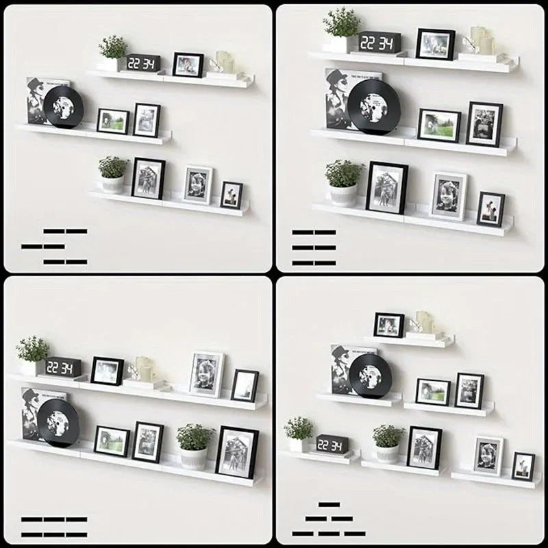 6 pieces Honor wall display stand, white