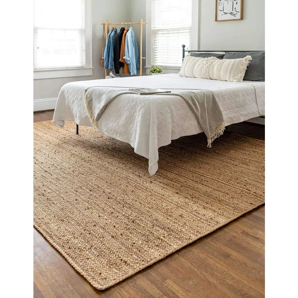 Handwoven Area Rug - Feet Natural Yarn - Vintage