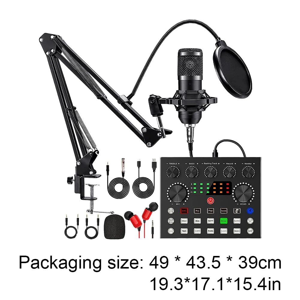 BM800 V8s Podcast Equipment Professional Audio, Podcast, Recording