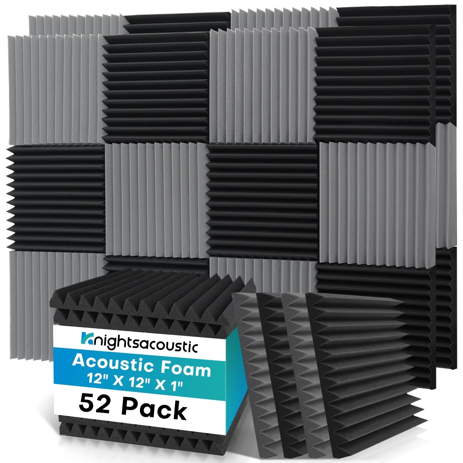 52 Pack Studio Acoustic Foam Sound Absorbing