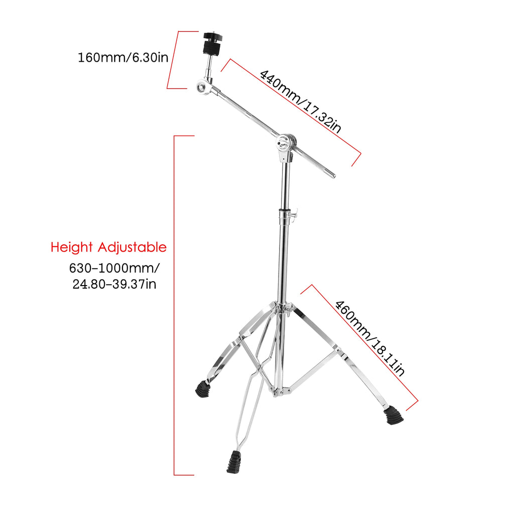 Straight Boom Cymbal Stand Double Braced Legs