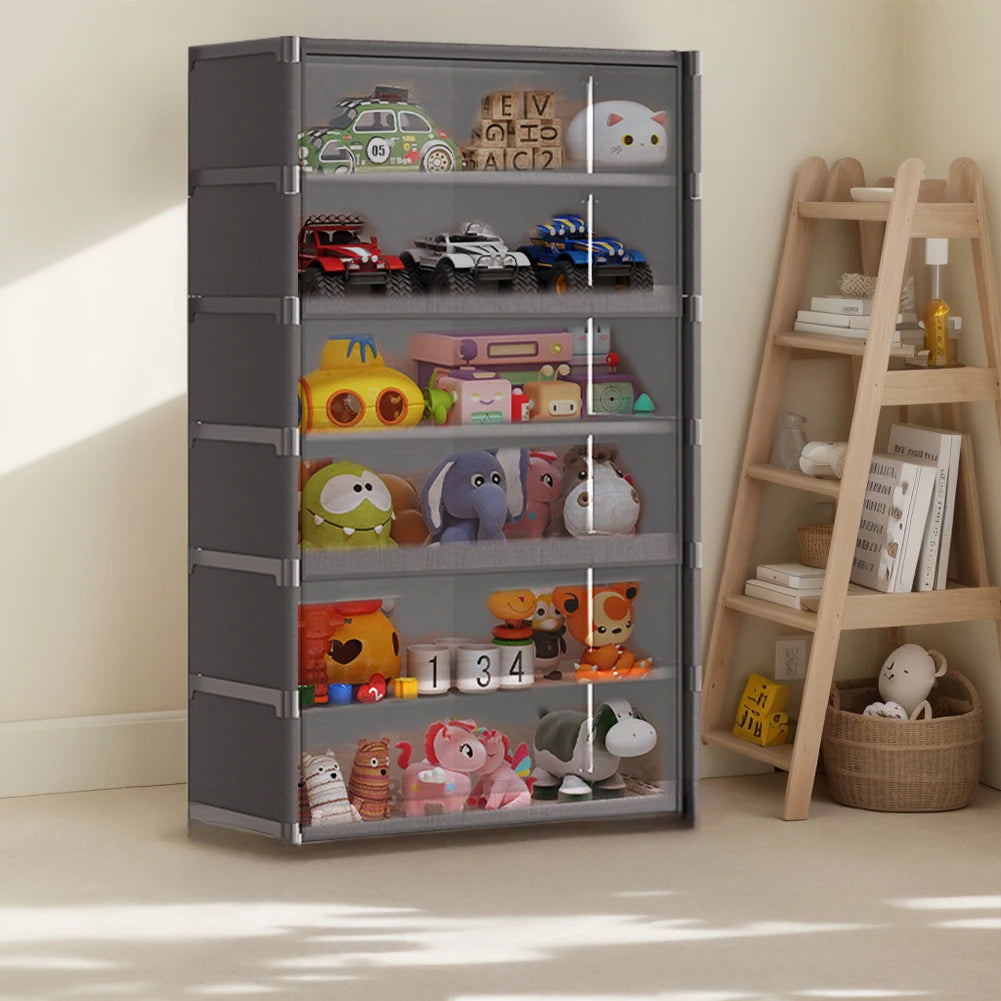 7 Tiers Storage Organizer w/Flip Door