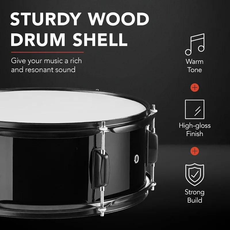 5-Piece Full Size Complete Adult Drum Set