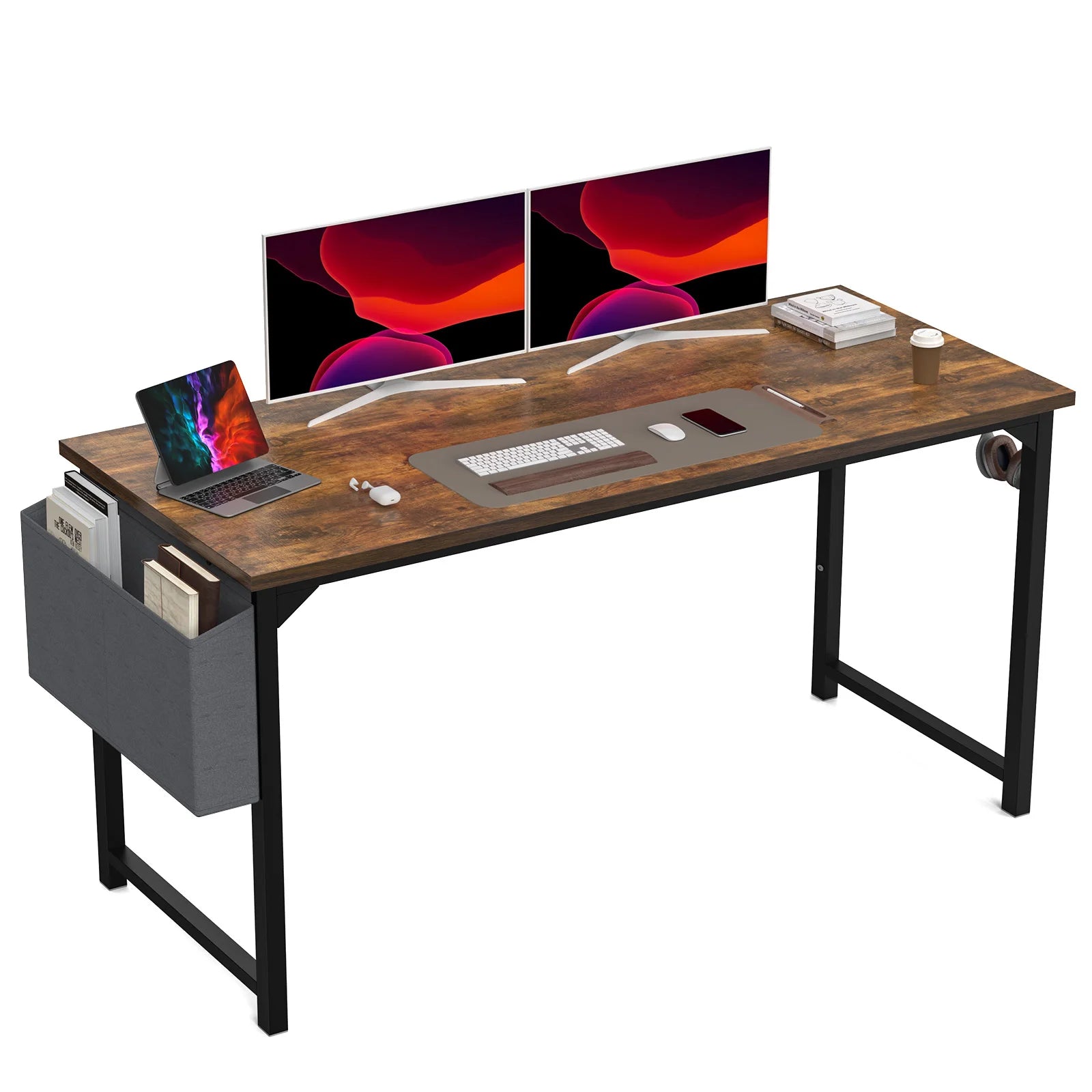 JHK Computer Desk Writing Study Office Gaming Easy Assembly