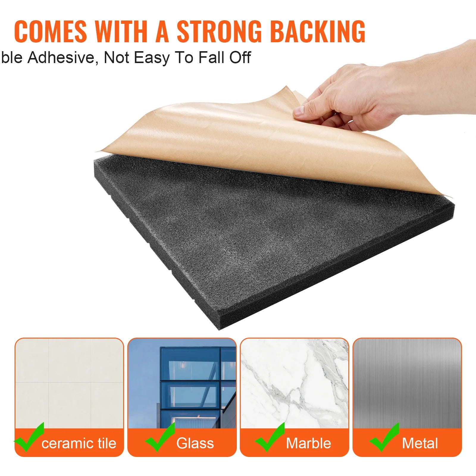 VEVOR Acoustic Soundproof Wall Panels Fire-Resistant Wall Ceiling