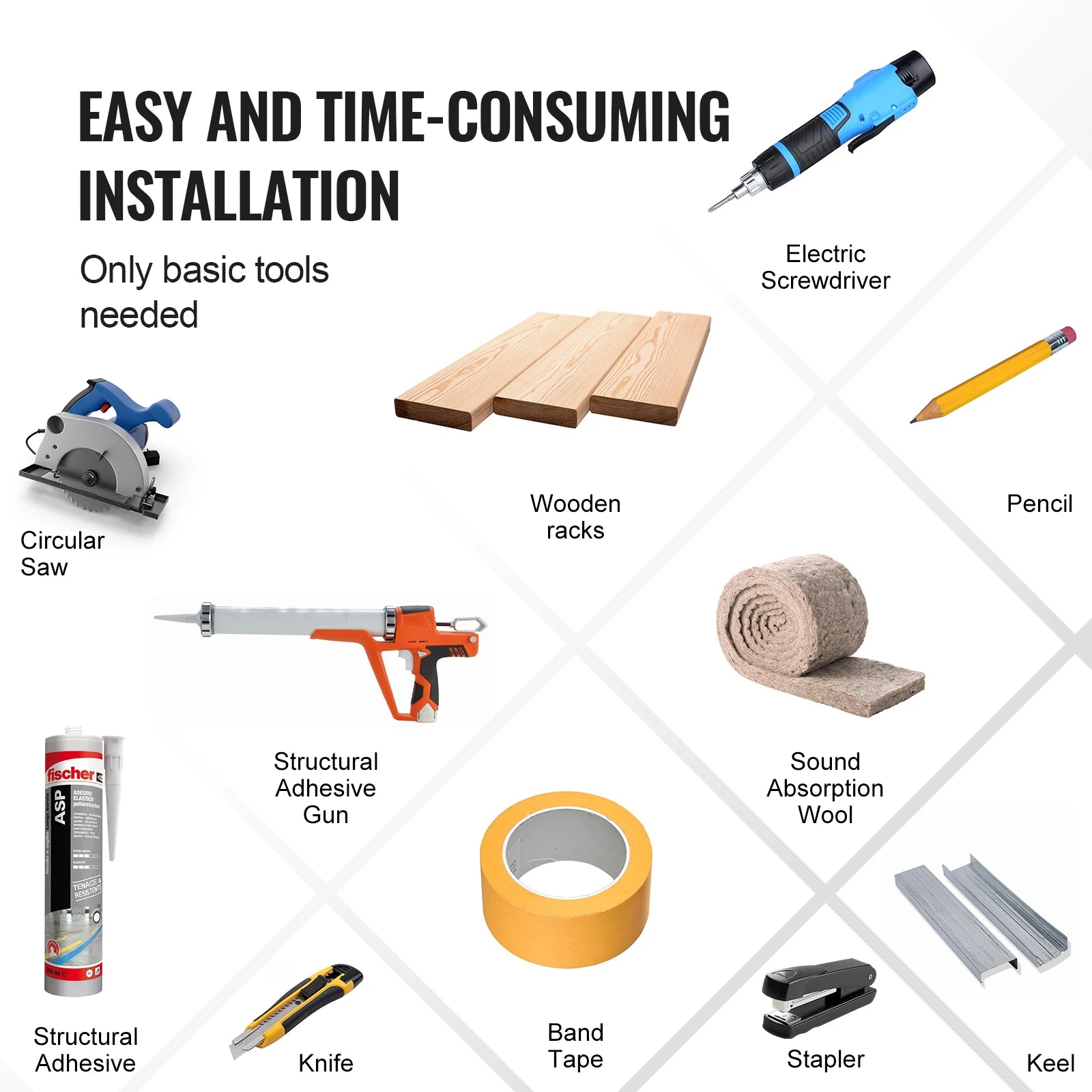 SucceBuy Wood Slat Acoustic Panels