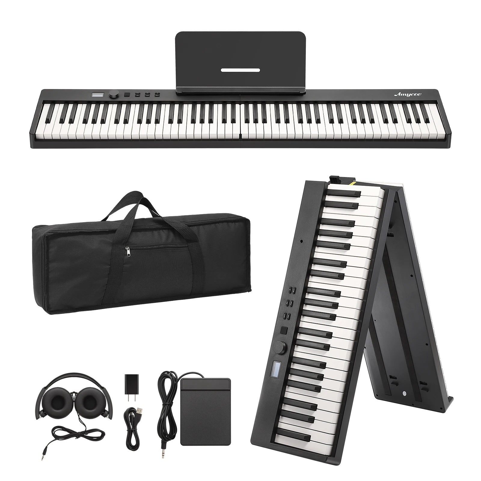 Folding Portable Piano Keyboard 88 Keys