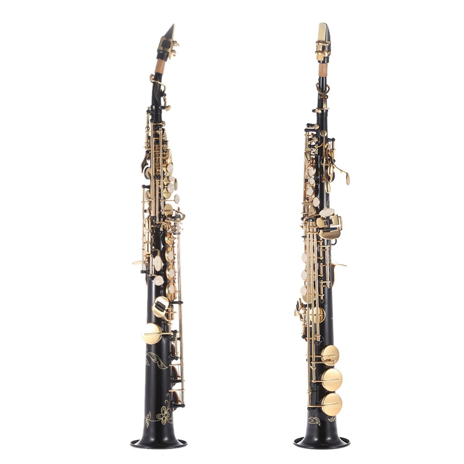 Brass Straight Soprano Saxophone Bb B Flat