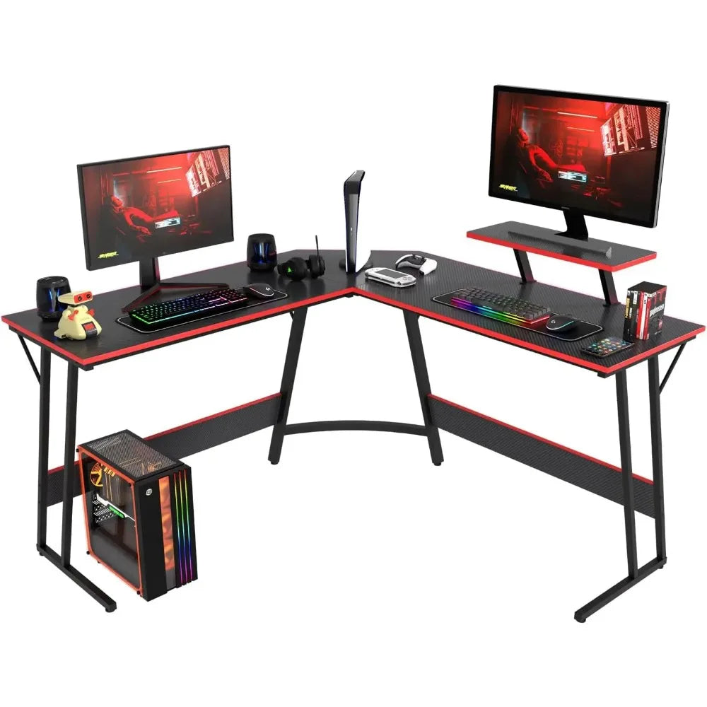 L Shaped Corner Large Desktop  Work Place