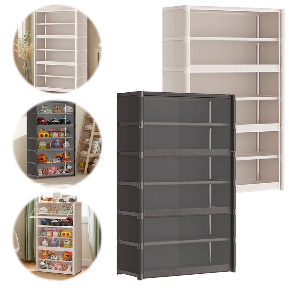 7 Tiers Shoe Storage Cabinet with Lid Storage
