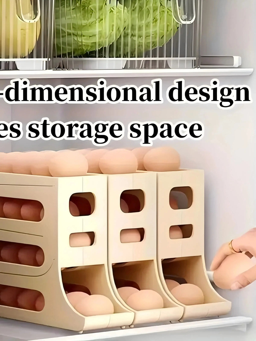 Automatic Egg Rolling Rack, 30 Storage Distributor