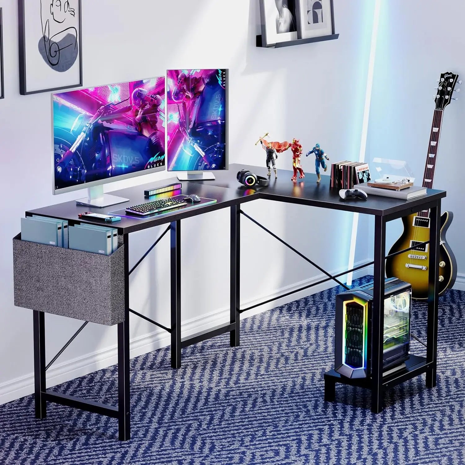 L Shaped Desk. 50-Inch Computer Desk.