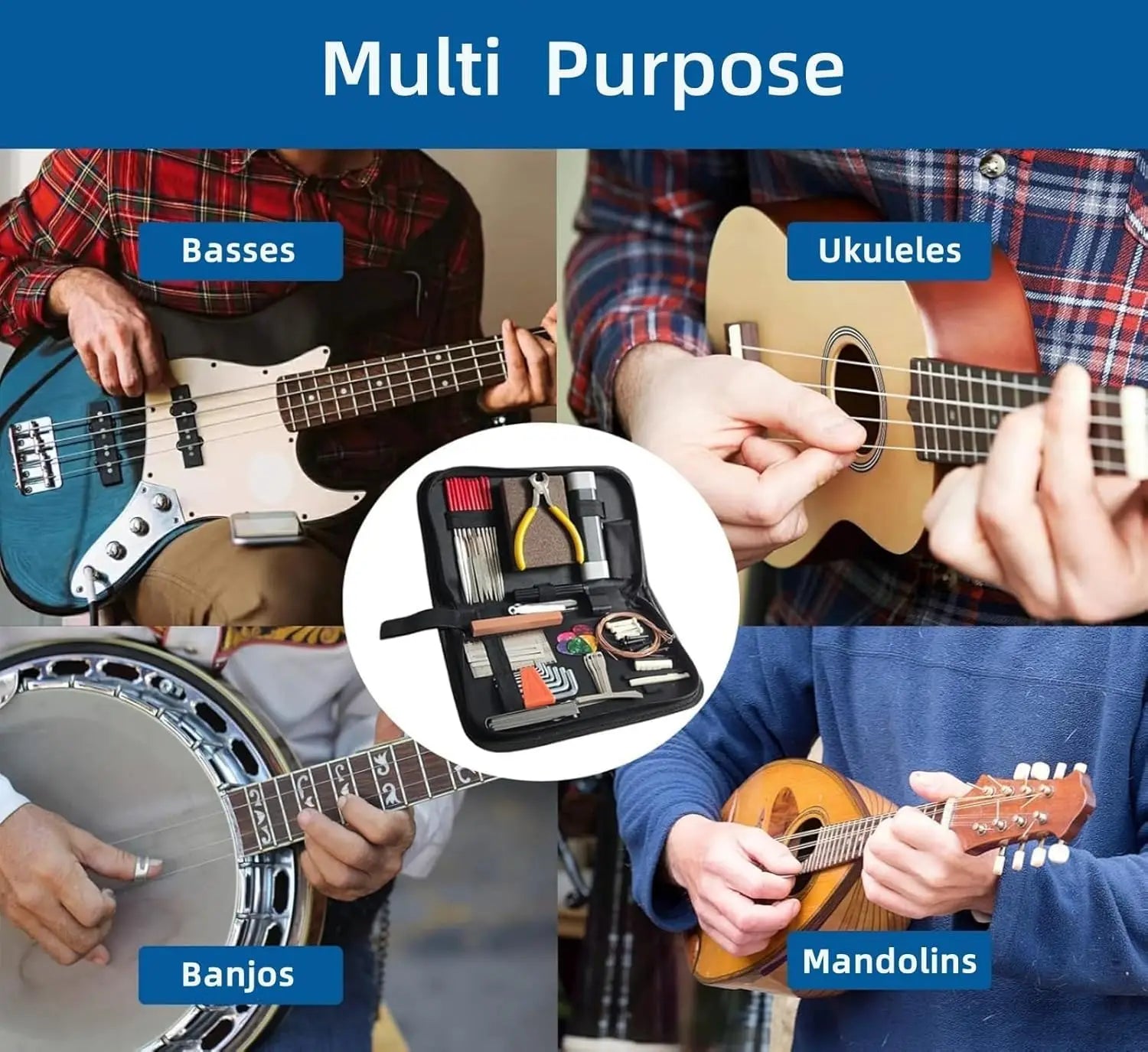 72PCS Guitar Repair & Maintenance Tool Set