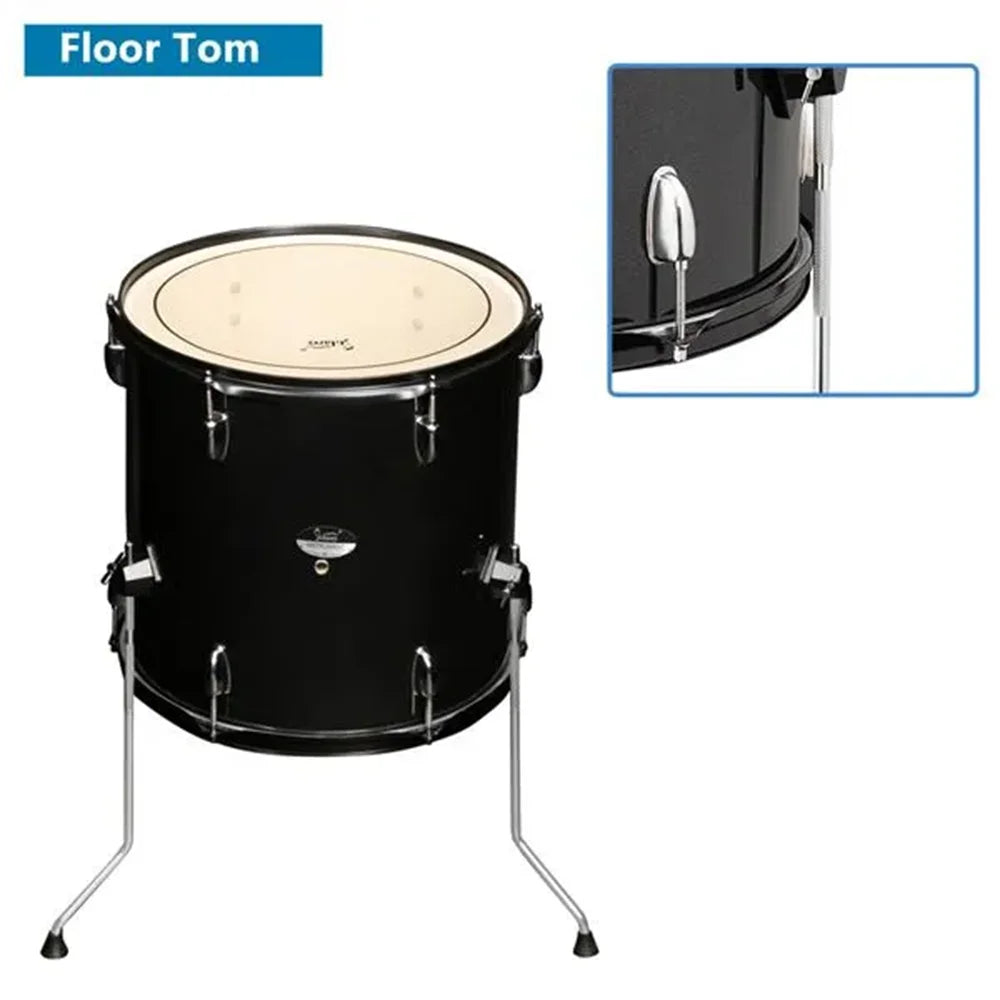16" Ride Cymbal 14" Hi-hat Full Size Adult Drum Set
