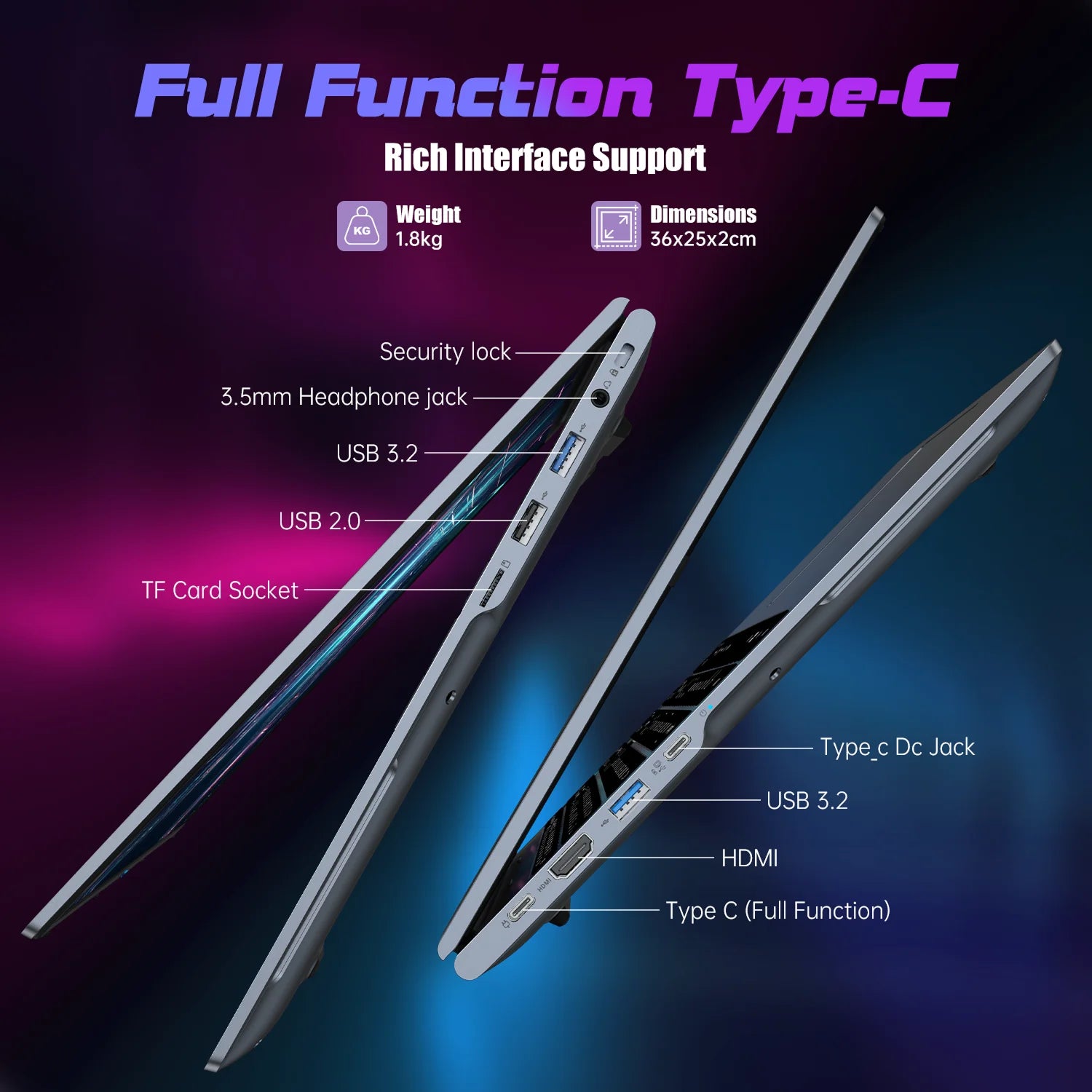 ACEMAGIC RX16 AMD Ryzen Ultra Slim Windows 11Pro